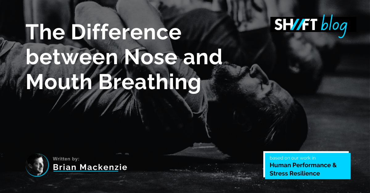 Difference between nose and mouth breathing blog article cover photo
